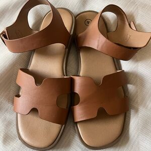 Art Class Brown Kids Sandals